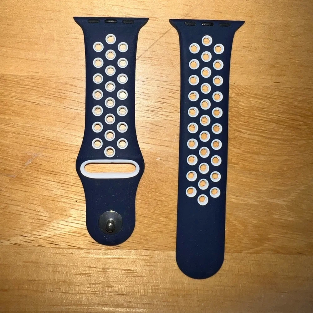 Blue/White Apple Watch Band Sport Bands